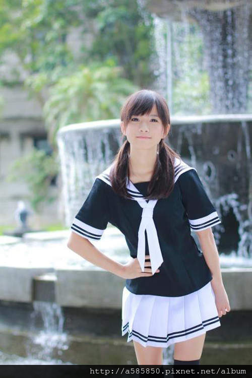  double Mawei girl Yucheng Jing pure 外拍 super cute school girl look like 9 