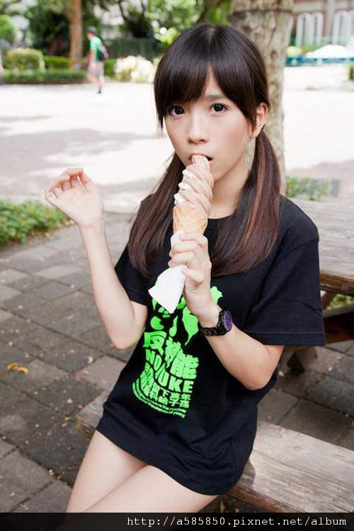  double pony tail girl Yucheng Jing pure outdoor photo look like super cute school girl 21 