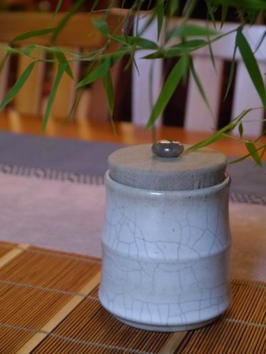 布蓋竹節茶罐A10 -- 才青生活藝術風茶道茶席設計佈置茶道具@ 才青生活