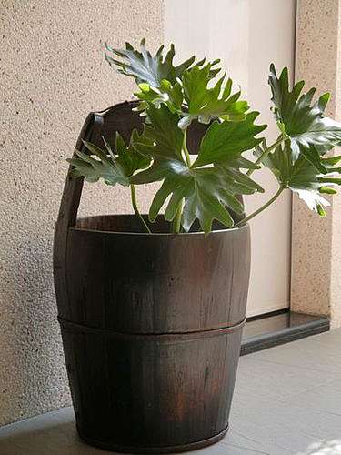 大提把木桶-K78 -- 才青生活藝術風茶道茶席設計佈置擺設茶道具@ 才青