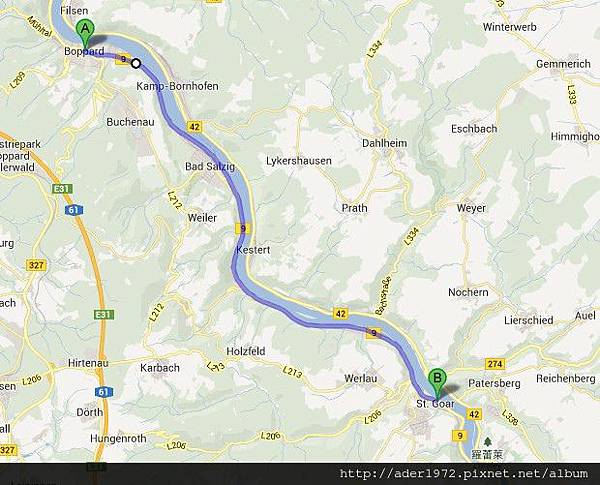 萊茵河游船路線