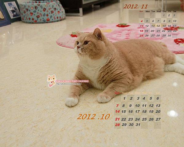 卡諾里2012年10月11月桌布(適合1280x1024) 卡諾里2012年10月11月桌布(適合1280x1024)