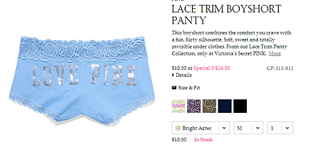 Lace Trim Boyshort Panty - PINK - Victoria's Secret (1).png