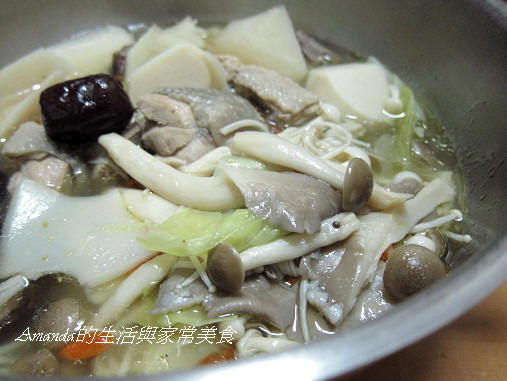 竹筍菌菇雞湯 (1)