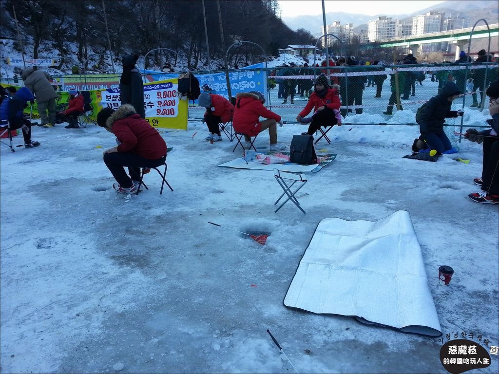 "韓國釣冰魚"離首爾只要一個小時車程，搭地鐵就到─清平鱒魚冰魚節/청평얼음꽃 송어축제