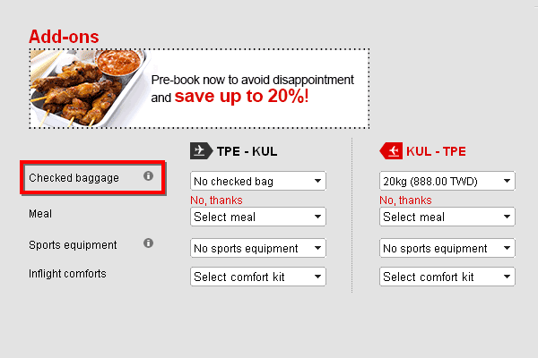 checked baggage 託運行李