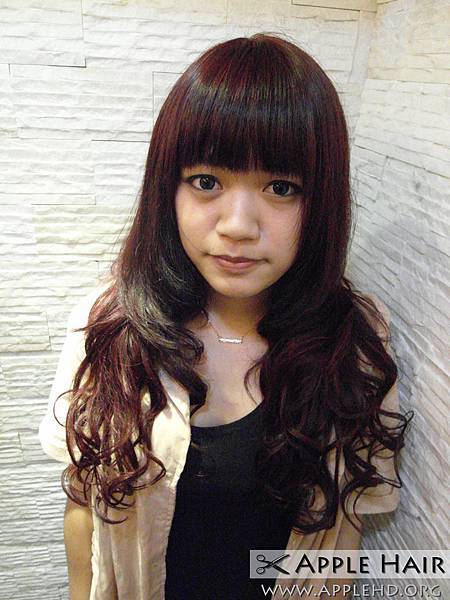 嬌豔夢幻粉紫 台北推薦接髮、平價接髮(正面)