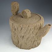 陶藝木紋壺