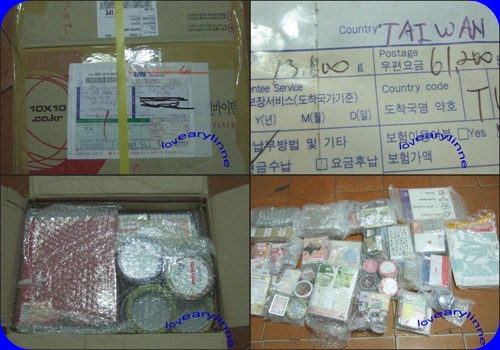 寄來的時候好大一箱咧~