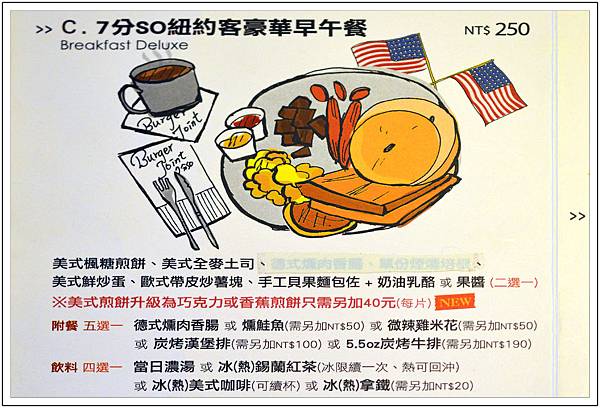 〈台中〉Burger Joint 7分SO美式廚房-朝富店//早午餐