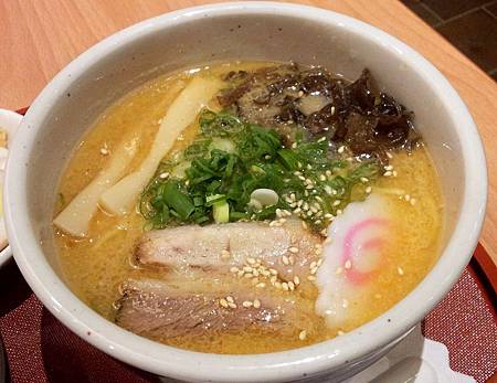連鎖拉麵店的味噌拉麵