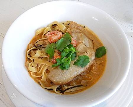 炙燒甜蝦、油封豬頸叻沙風味 炙燒甜蝦、油封豬頸叻沙風味