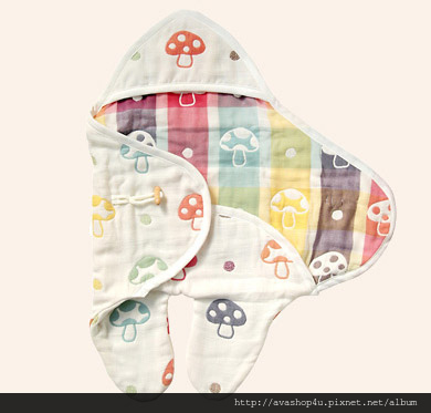 六層紗蘑菇包巾--團購價NT2780