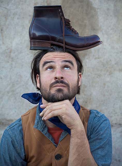 RRL bowery boots @ 艾倫隨處走走:: 痞客邦::