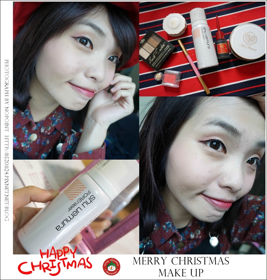 化化妝►紅配金簡單低調輕易好上手聖誕妝容♥
