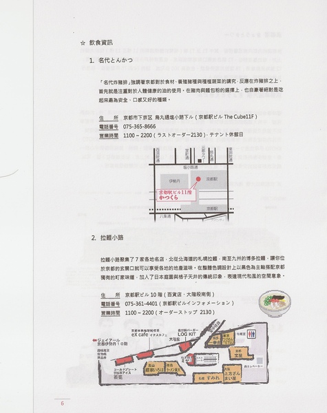 P6 DAY1 飲食資訊