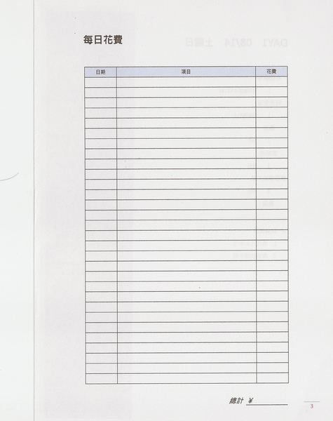 P3 每日花費