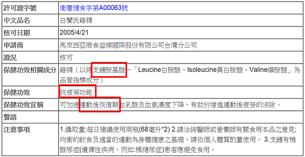 雞精BCAA 雞精BCAA