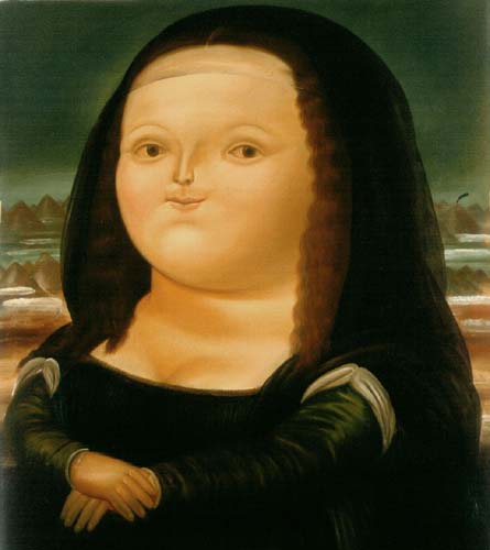 Fernando Botero - Mona Lisa Smile