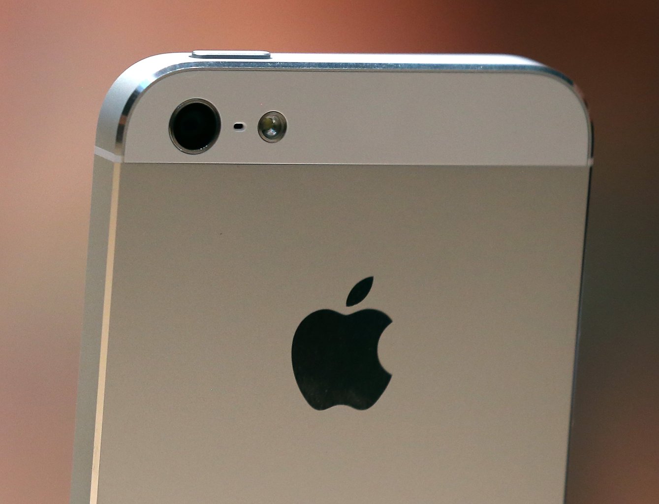 SAN FRANCISCO, CA - SEPTEMBER 12: The new iPhone 5 is displayed during an Apple special event at the Yerba Buena Center for the Arts on September 12, 2012 in San Francisco, California. Apple announced the iPhone 5, the latest version of the popular smart phone as well as new updated versions of the iPod Nano, Shuffle and Touch. (Photo by Justin Sullivan/Getty Images)
