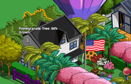 FarmVille的大怪石榴樹
