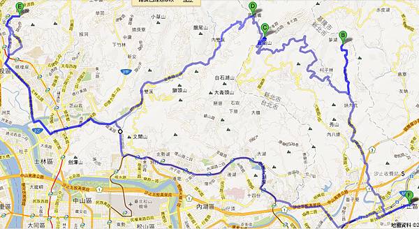 台北北投路線圖