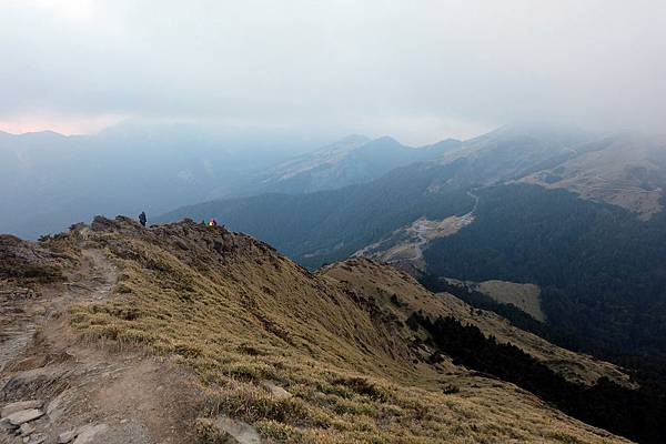 合歡北峰返回小風口 合歡北峰返回小風口