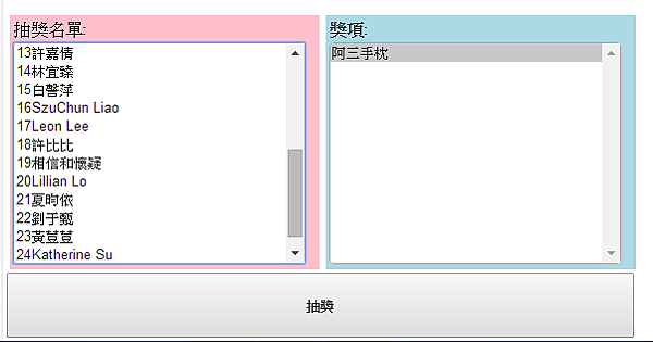 抽獎名單2