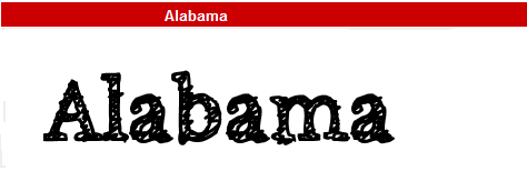 字型:Alabama