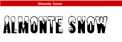 字型:Almonte Snow