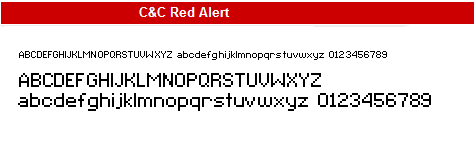 字型:C&C Red Alert