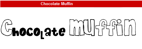 字型:Chocolate Muffin
