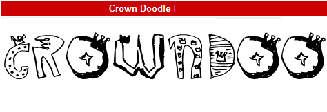 字型:Crown Doodle