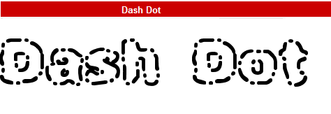 字型:Dash Dot