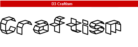 字型:D3 Craftism