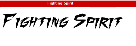 字型:Fighting Spirit