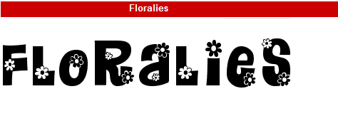 字型:Floralies 