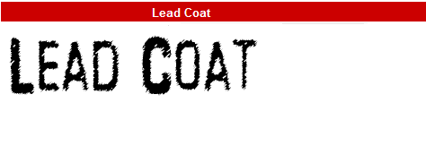 字型:Lead Coat