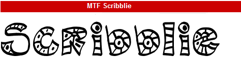 字型:MTF Scribblie