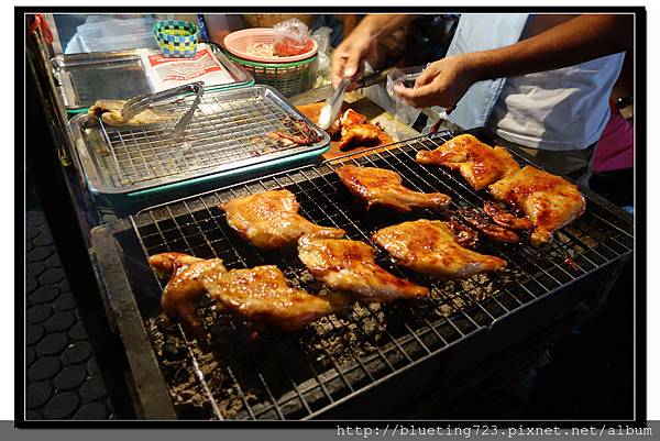 泰國曼谷小吃《泰式燒烤》烤雞腿.jpg