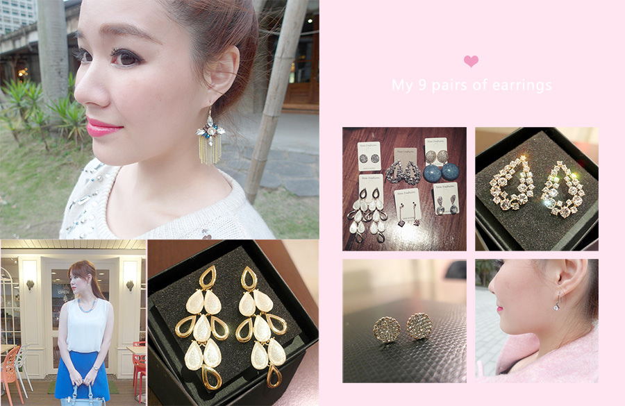 《飾品》韓國直送平價耳環買到手軟♥我的9對美翻天耳環分享