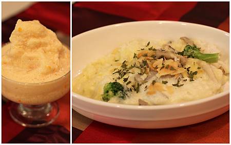 今日早餐:重乳酪松果鮮菇焗飯&番茄優格冰沙 今日早餐:重乳酪松果鮮菇焗飯&番茄優格冰沙