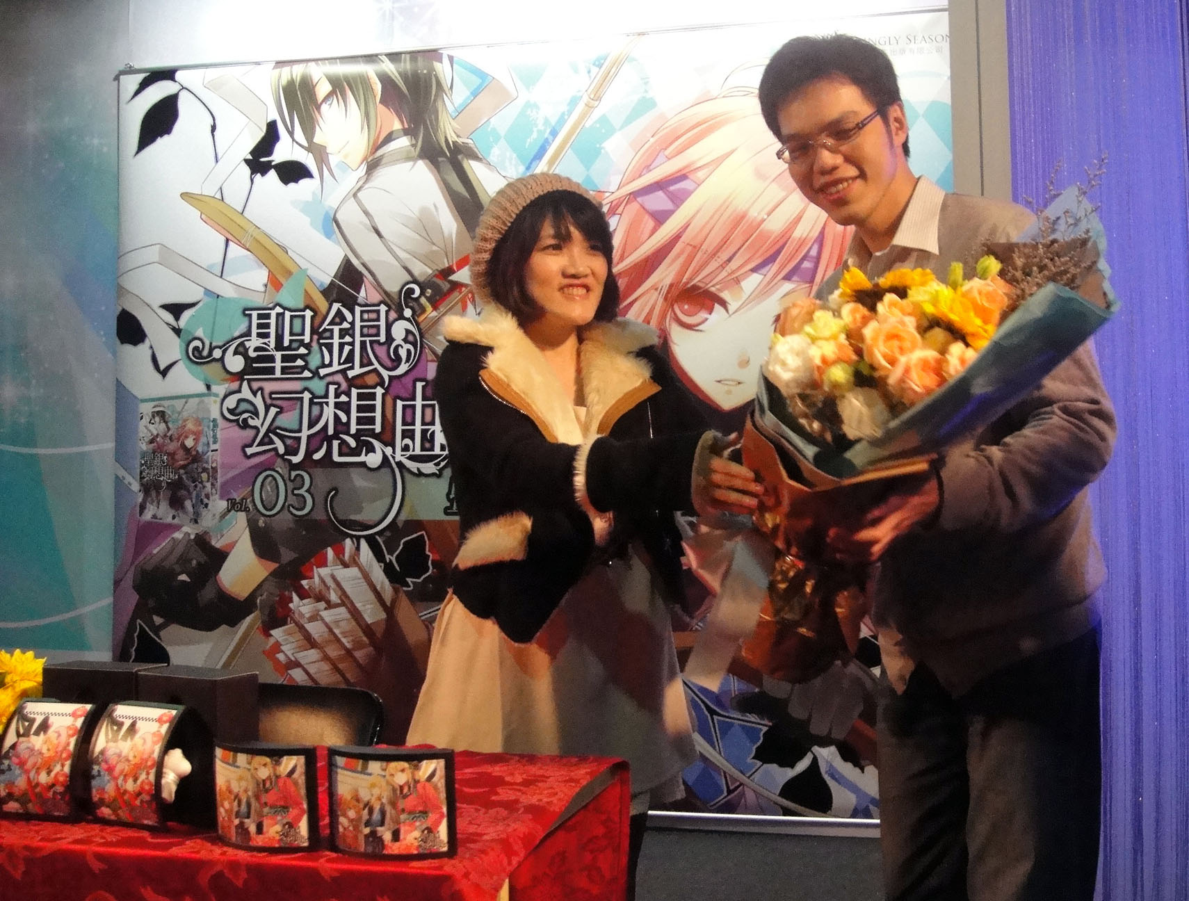 夜風為天罪獻上祝賀花束.JPG 夜風為天罪獻上祝賀花束.JPG
