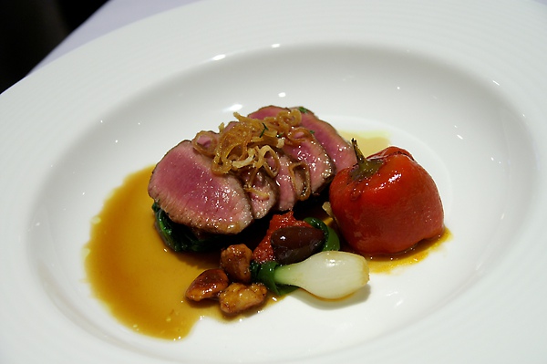 Cannon of Cornish lamb+confit shoulder, ratatouille+thyme jus.JPE Cannon of Cornish lamb+confit shoulder, ratatouille+thyme jus.JPE