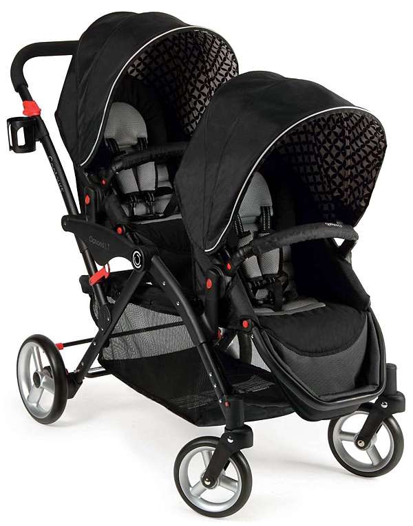 contours twin stroller