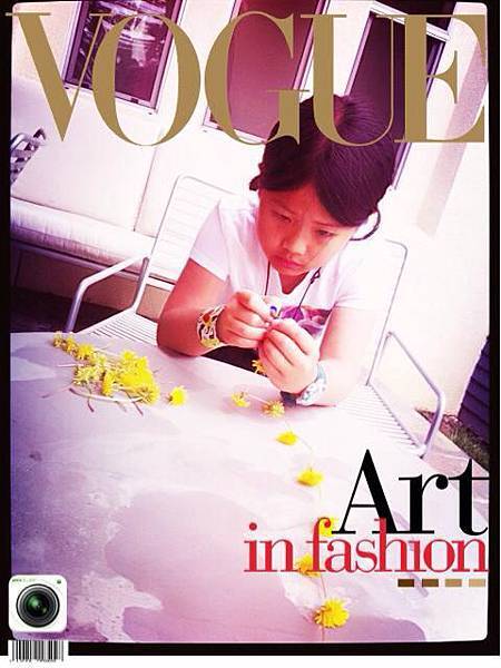 madion making daisy chains