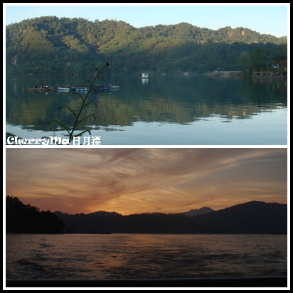 日出VS日落湖景 日出VS日落湖景