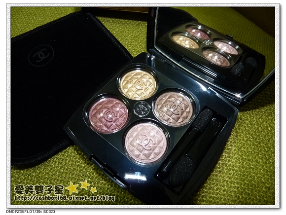 CHANEL 2012耶誕限量彩妝~四色眼影#寶石鈕扣 我的第一盤小香眼影~