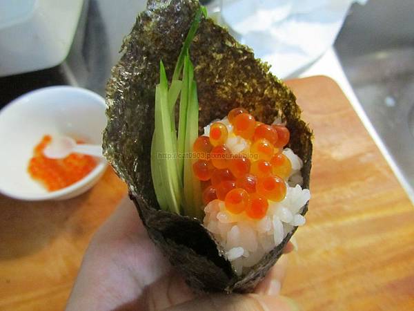 5分鐘料理-鮭魚卵手捲