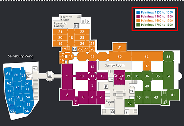 Level 2 Floorplans Visiting National Gallery